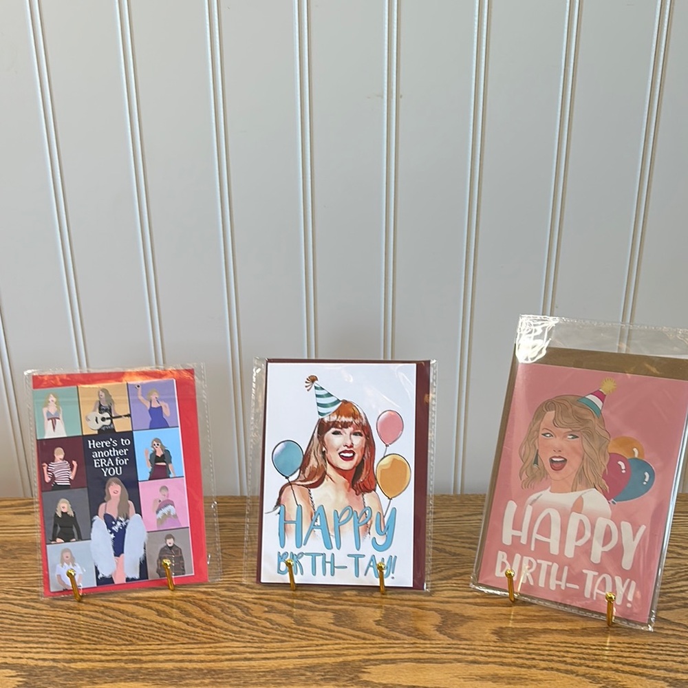 Colorful Tay Birthday Greeting Cards Set